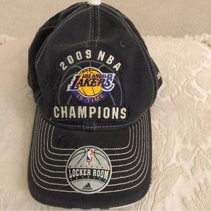 2009 LA Lakers NBA Championship Adidas Hat NWT